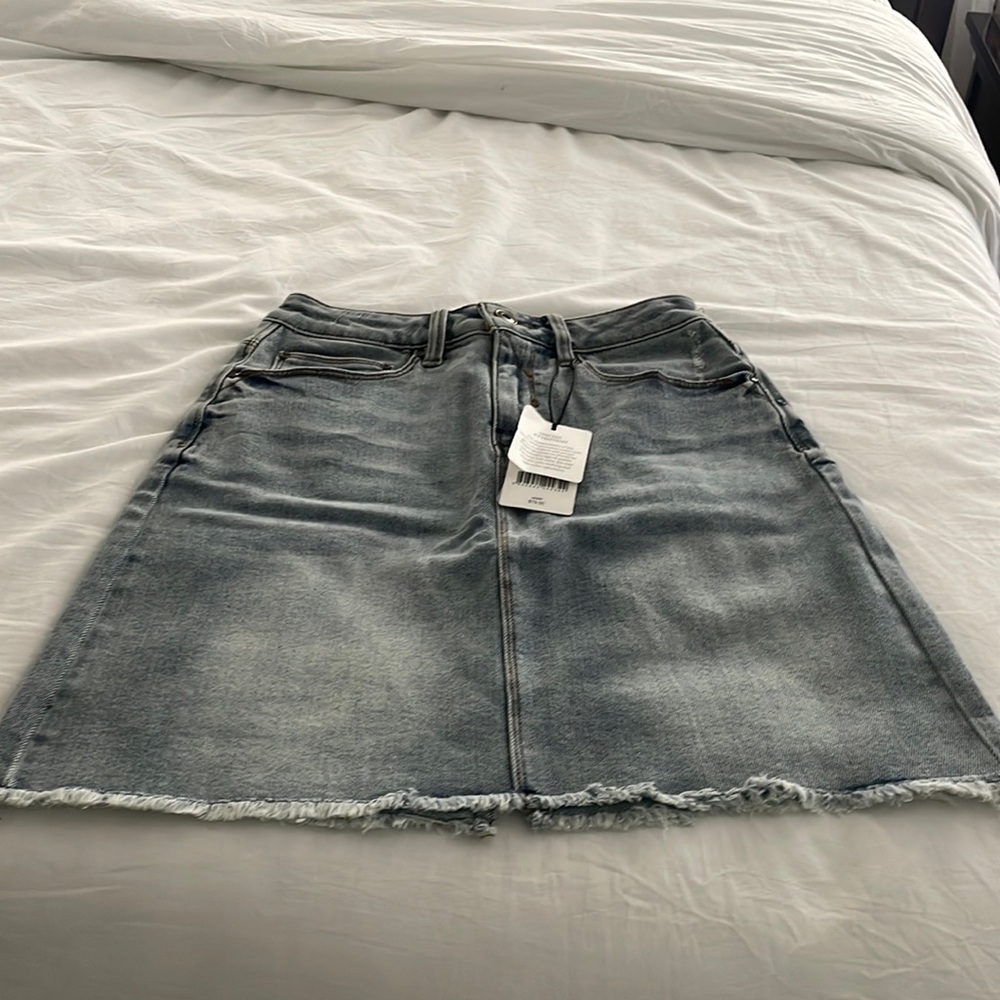 A loves A cut off mini skirt.